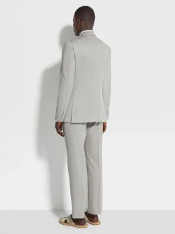 Light Beige Centoventimila Wool Suit