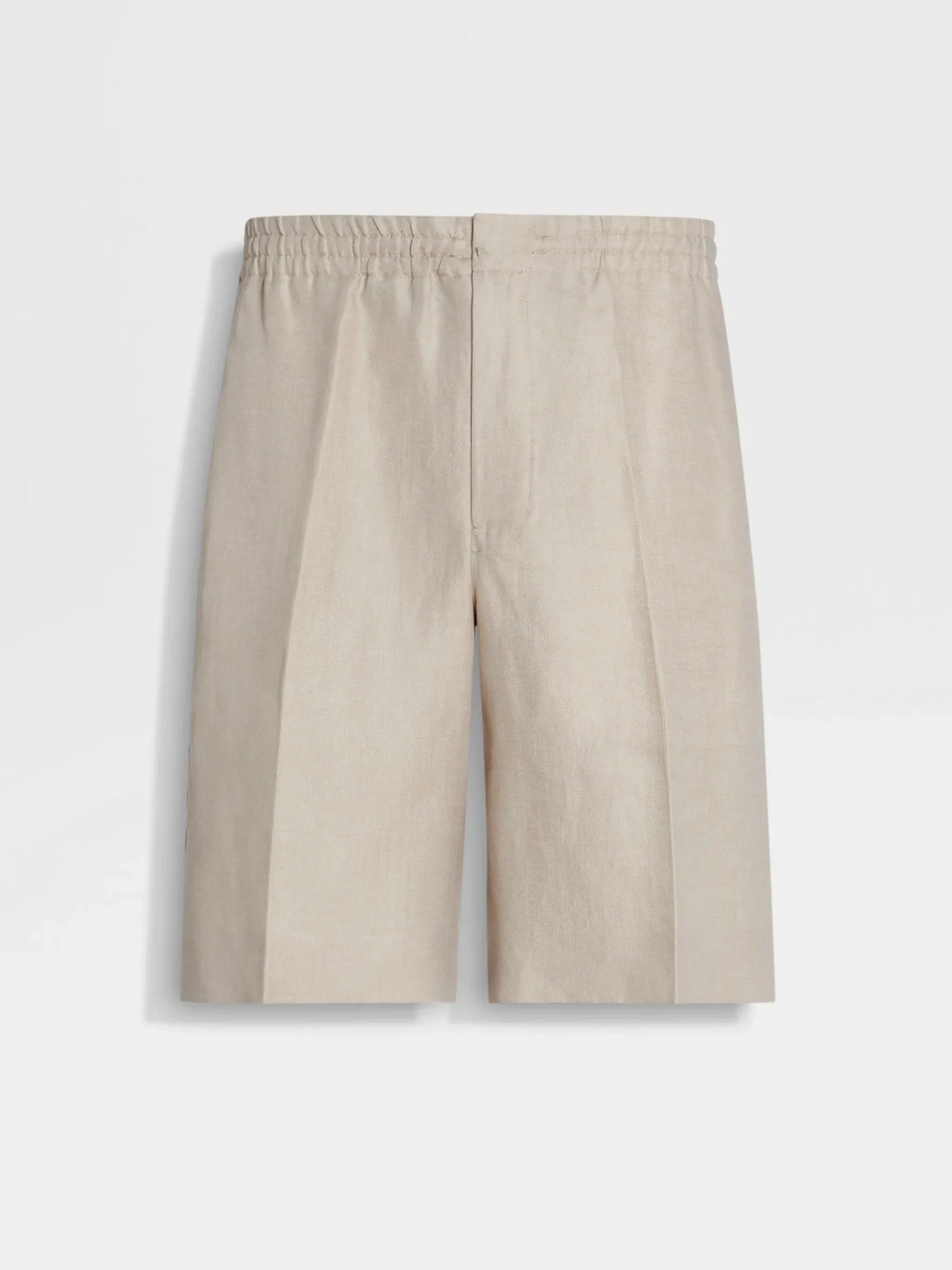 Light Beige Oasi Lino Shorts