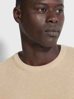Light Beige Premium Cotton Crewneck