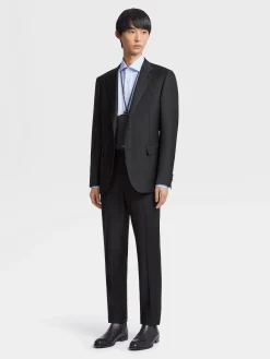 Light Blue Sea Island Cotton Long-sleeve Tailoring Shirt