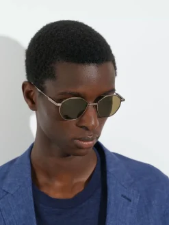Light Bronze Titanium Foldable Sunglasses