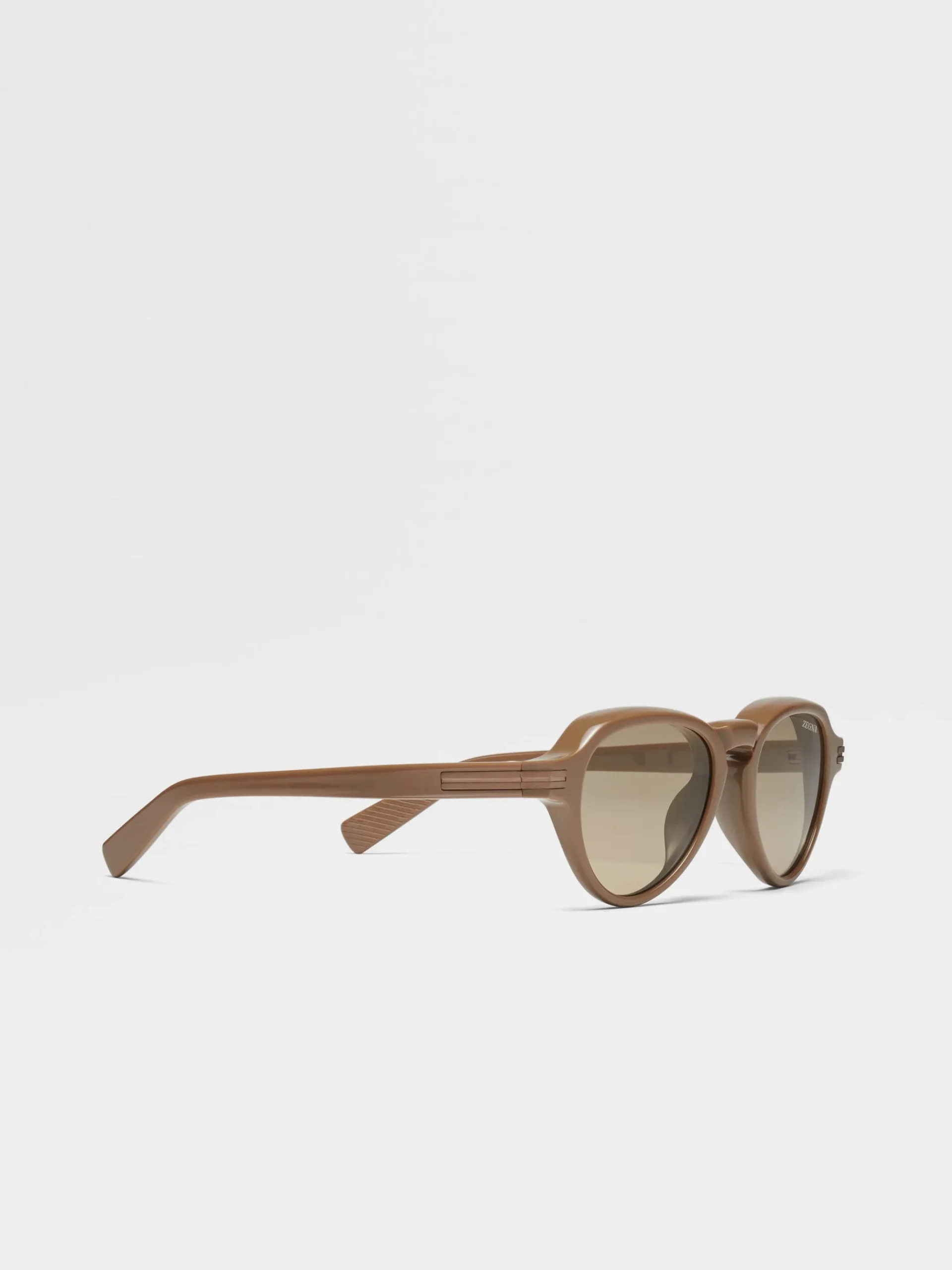 Light Brown Acetate Sunglasses
