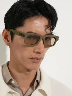 Light Brown Acetate Sunglasses