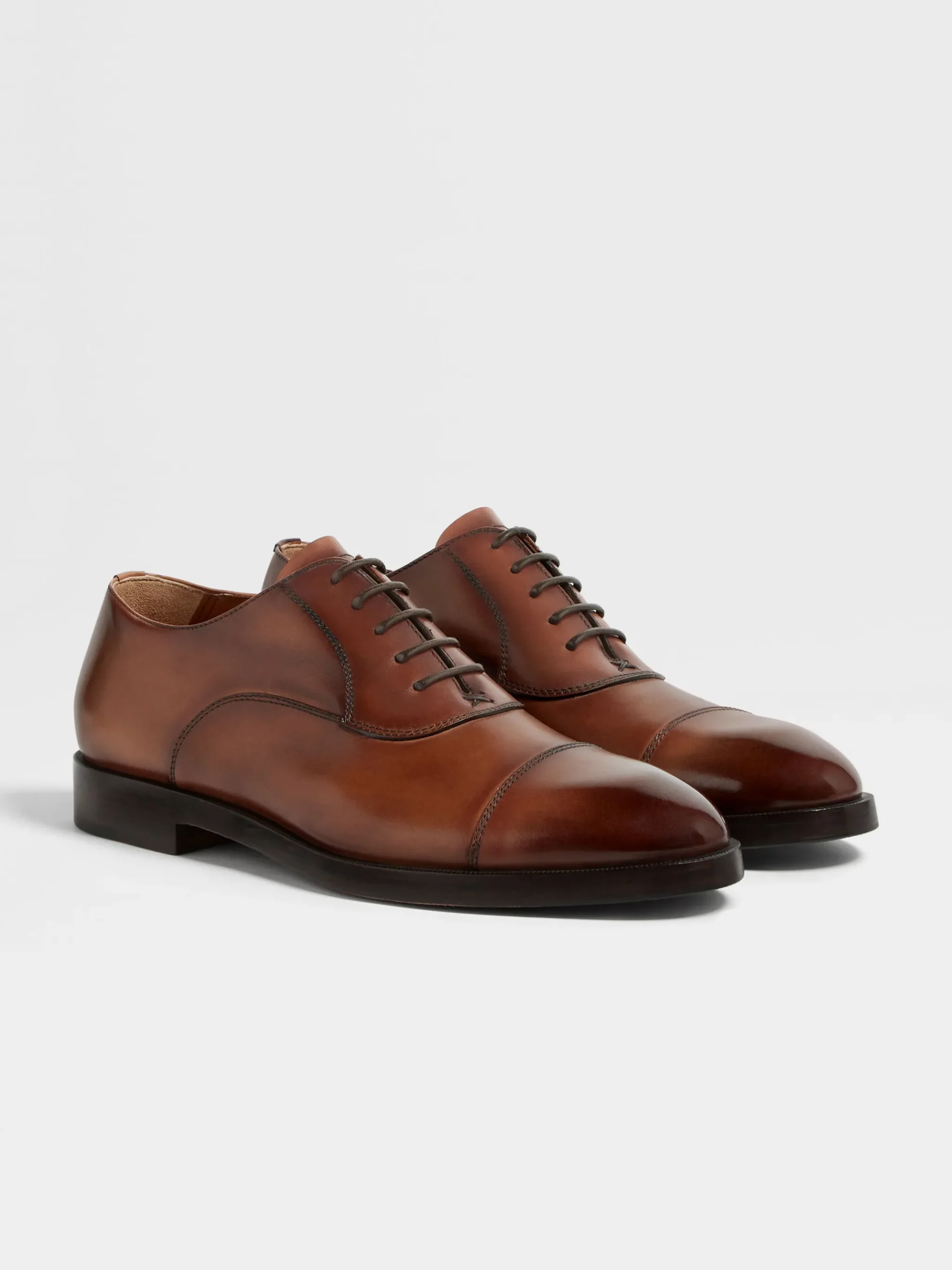 Light Brown Leather Torino Oxford Shoes