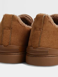 Light Brown Suede Triple Stitch™ Sneakers