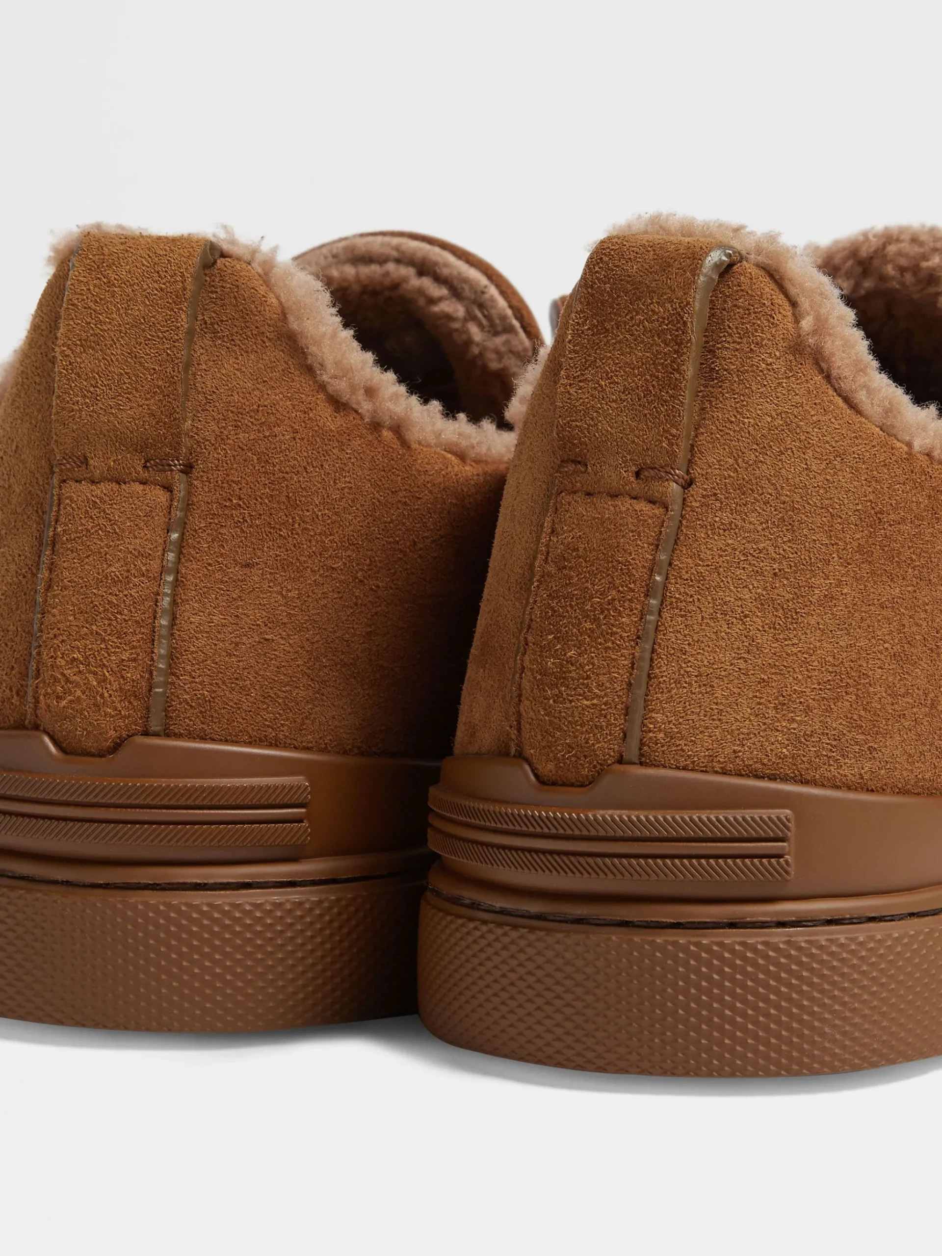 Light Brown Suede Triple Stitch™ Sneakers