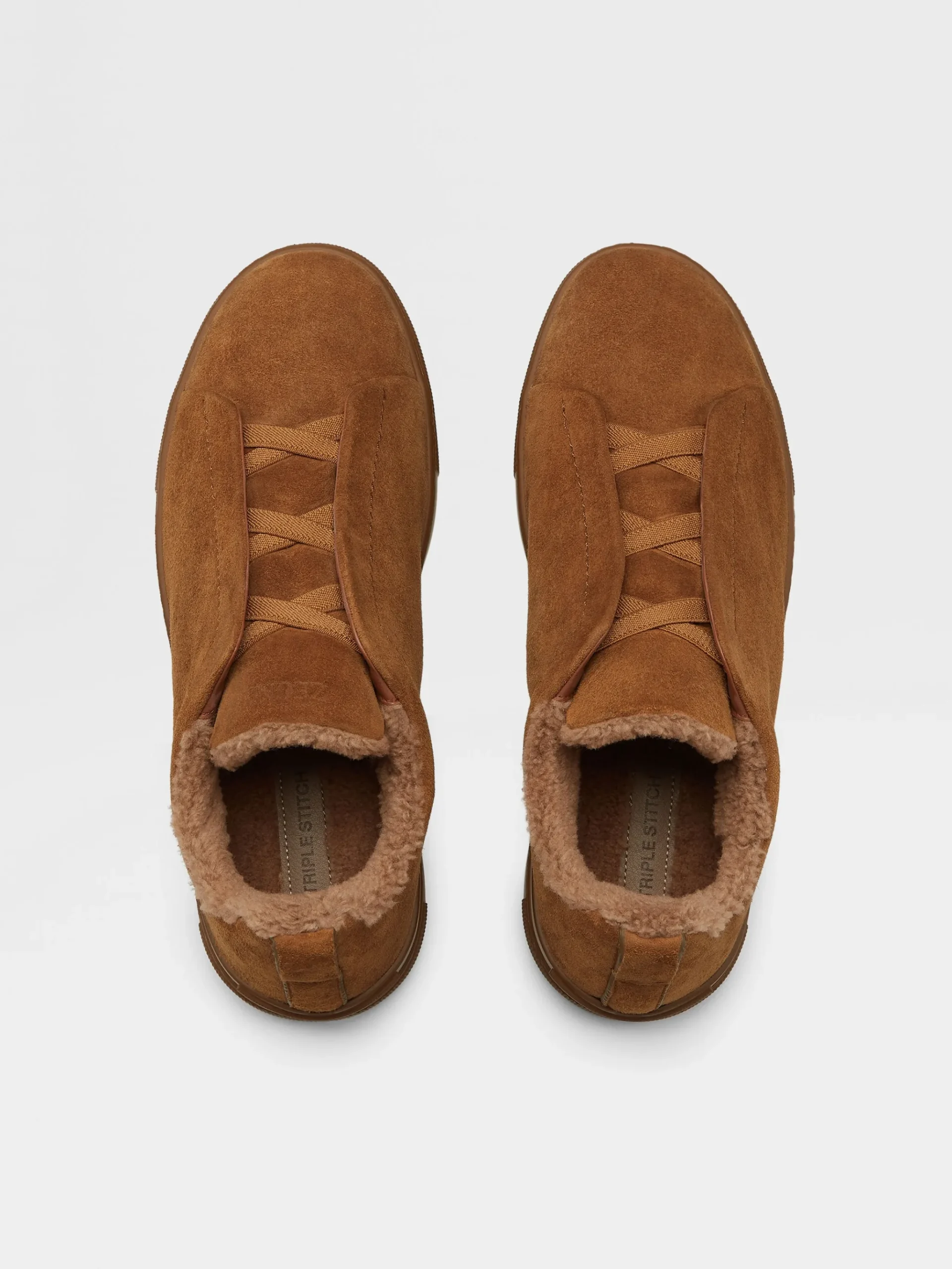 Light Brown Suede Triple Stitch™ Sneakers