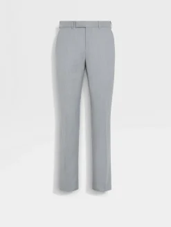 Light Grey Centoventimila Wool Pants