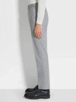 Light Grey Centoventimila Wool Pants