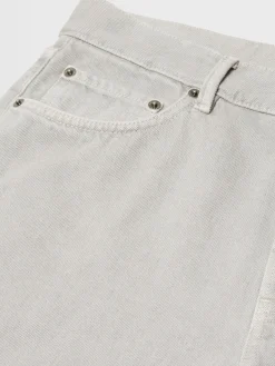 Light Grey Cotton Roccia Jeans