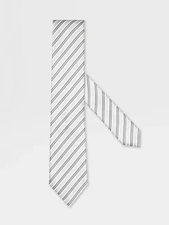 Light Grey Silk Tie