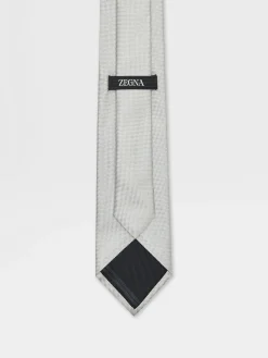 Light Grey Silk Tie
