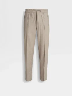 Light Taupe 15milmil15 Wool Joggers