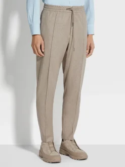 Light Taupe 15milmil15 Wool Joggers