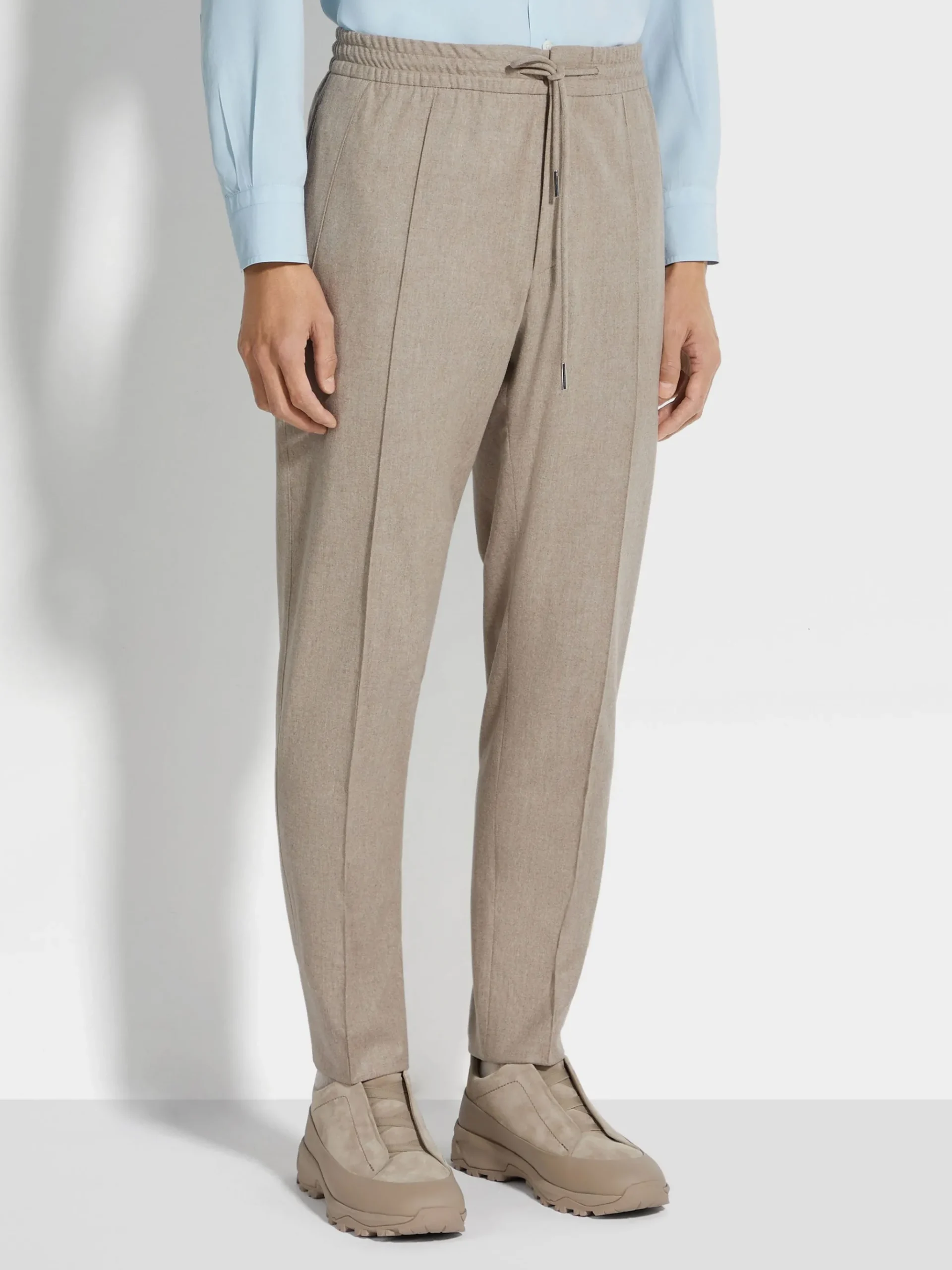 Light Taupe 15milmil15 Wool Joggers