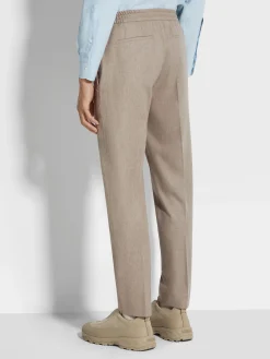 Light Taupe 15milmil15 Wool Joggers