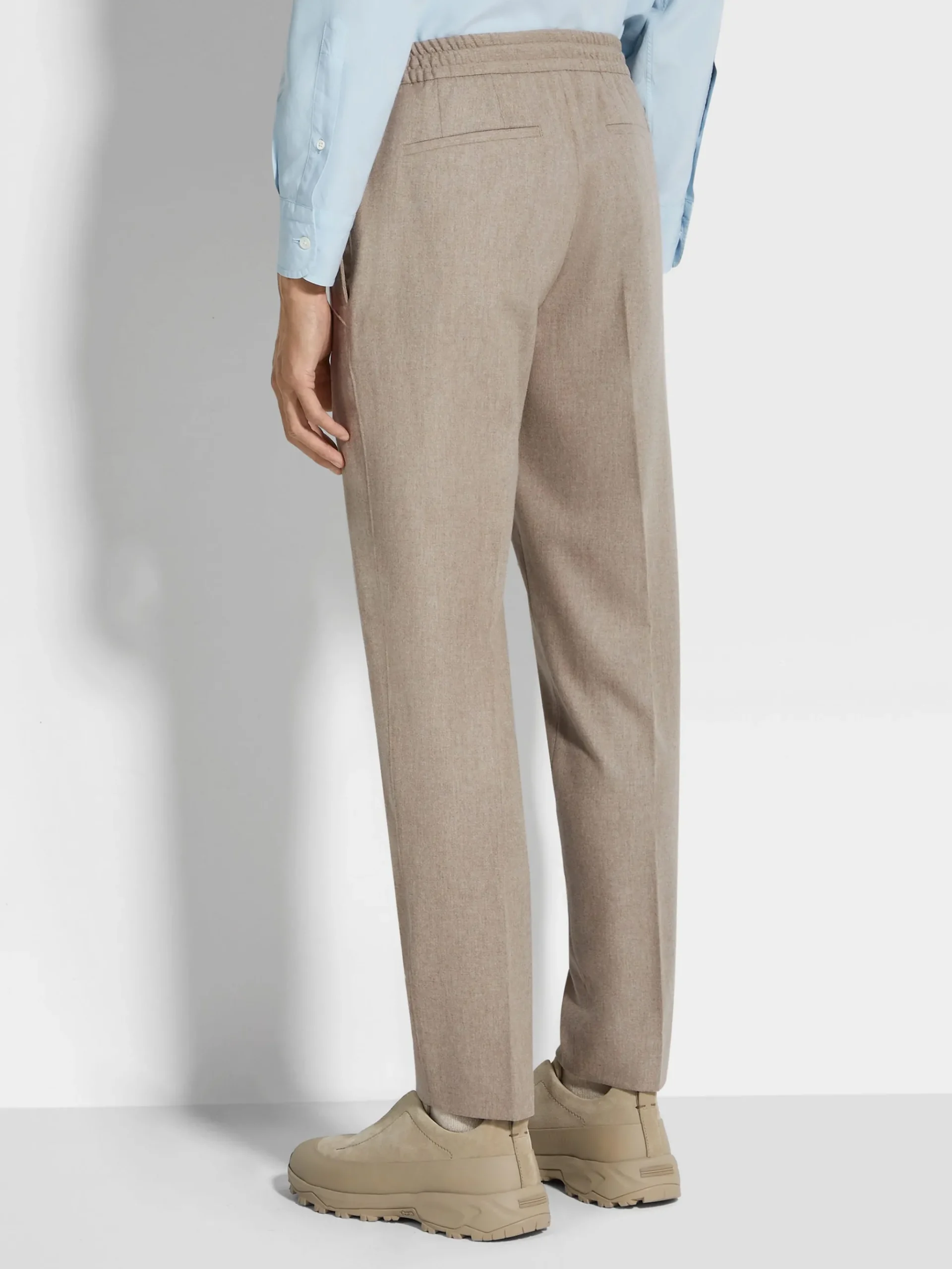 Light Taupe 15milmil15 Wool Joggers