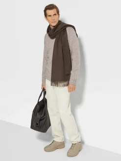 Light Taupe Mélange Oasi Cashmere Crewneck