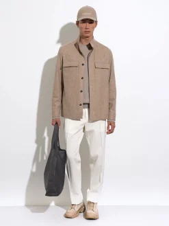 Light Taupe Oasi Cashmere Crewneck