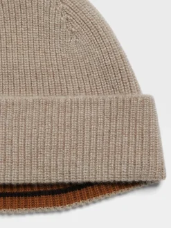 Light Taupe Oasi Cashmere Beanie
