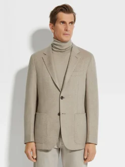 Light Taupe Oasi Cashmere Jacket