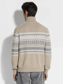 Light Taupe Oasi Cashmere Turtleneck