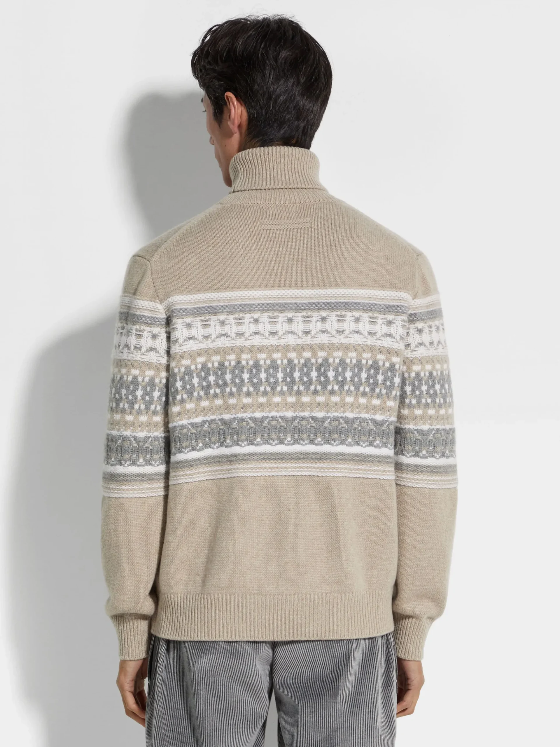 Light Taupe Oasi Cashmere Turtleneck