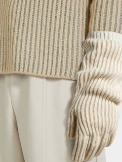 Light Taupe Oasi Cashmere Gloves