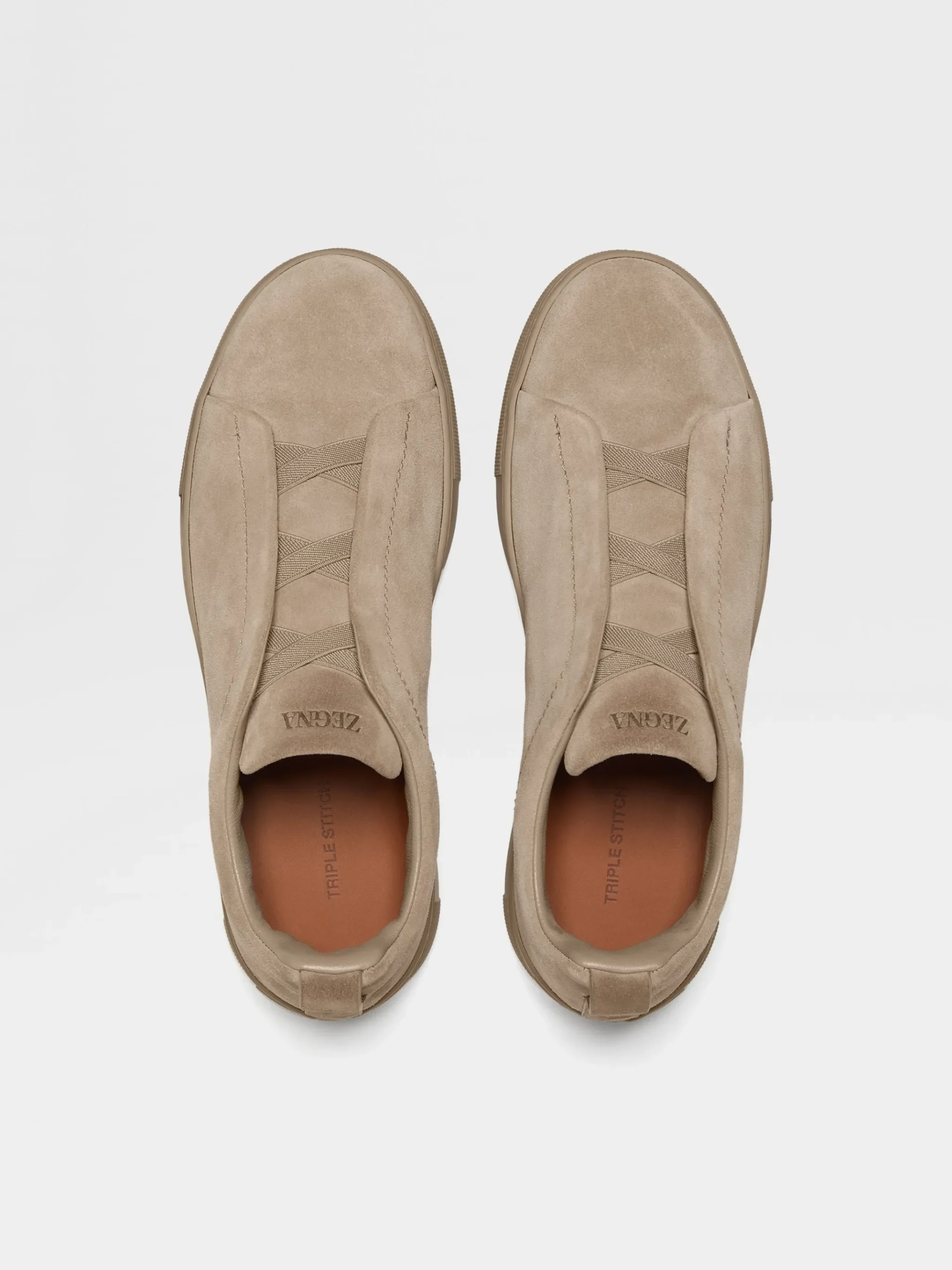 Light Taupe Suede Triple Stitch™ Sneakers