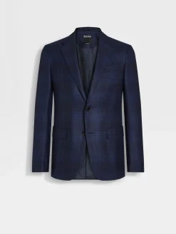 Navy Blue and Blue 15milmil15 Wool Jacket