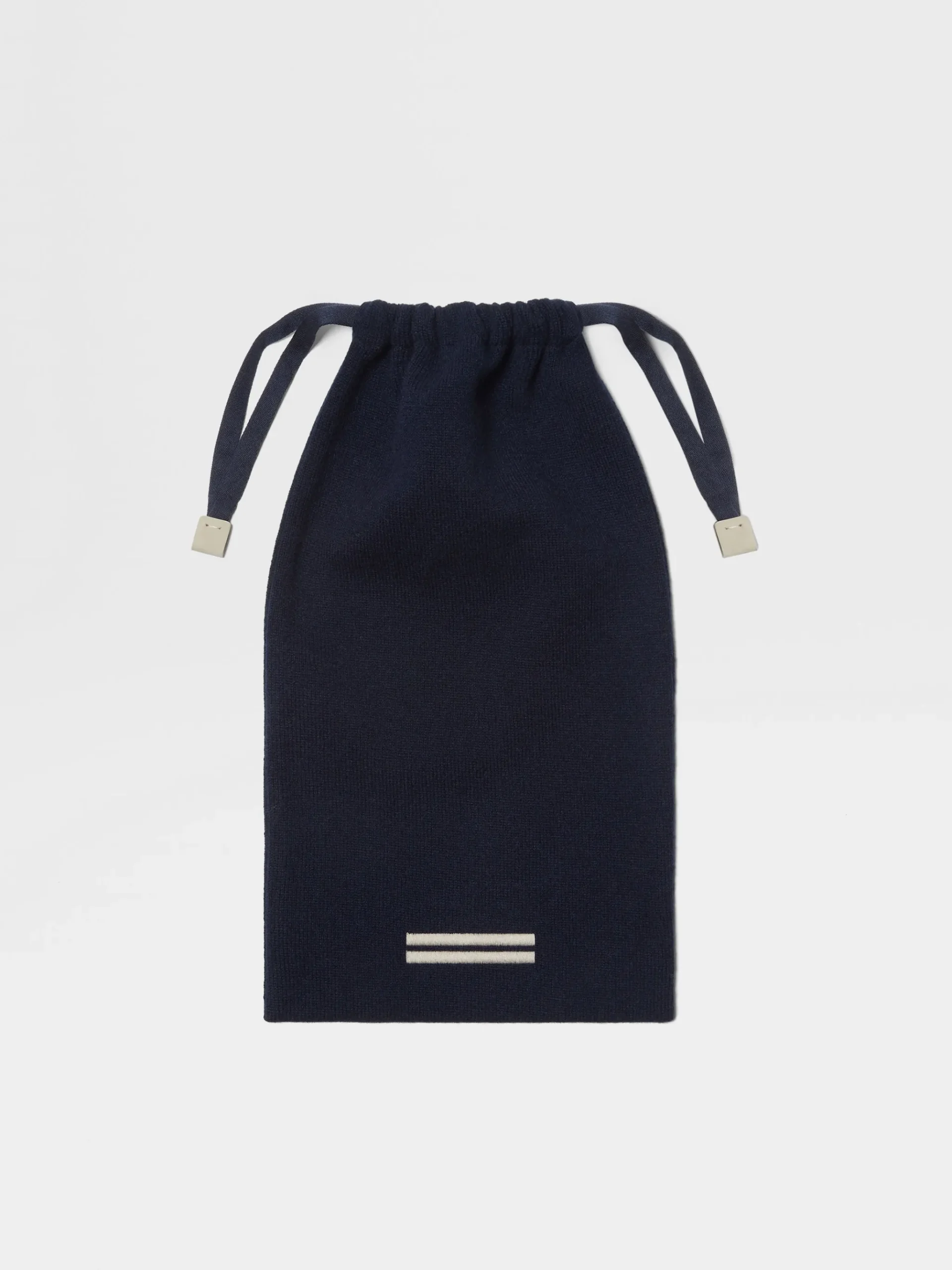 Navy Blue Cashmere Slippers