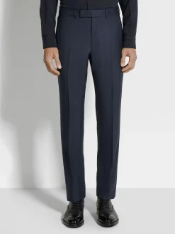 Navy Blue Centoventimila Wool Suit