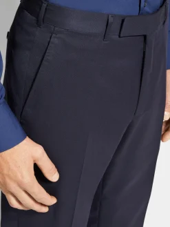 Navy Blue Centoventimila Wool Pants