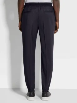 Navy Blue High Performance™ Wool Joggers