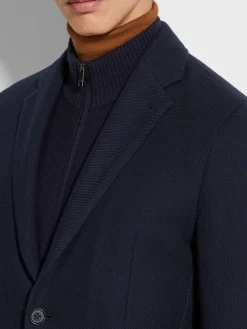 Navy Blue High Performance™ Jersey Jacket