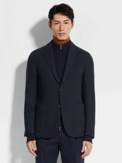 Navy Blue High Performance™ Jersey Jacket