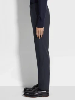 Navy Blue High Performance™ Wool Pants