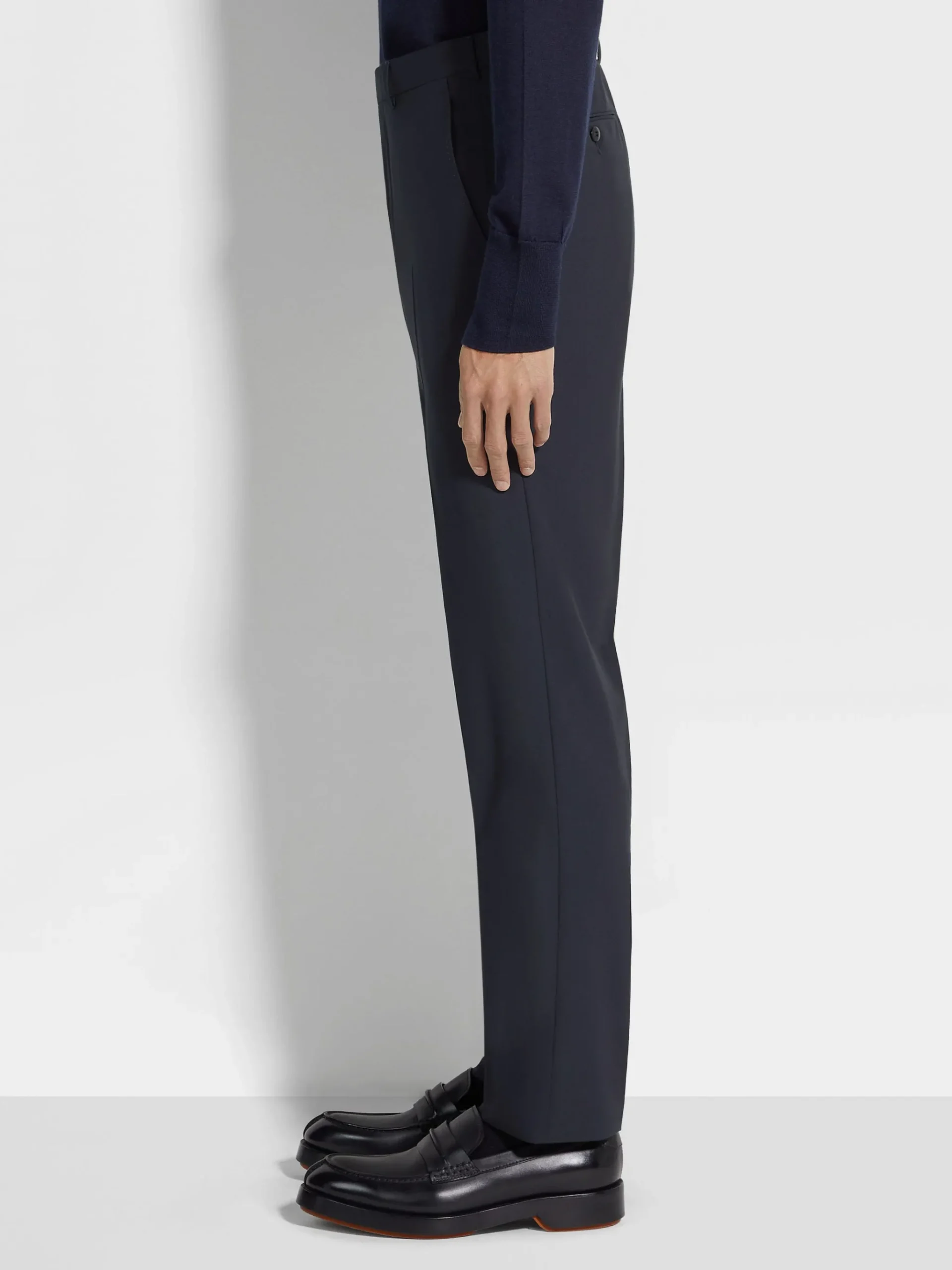 Navy Blue High Performance™ Wool Pants