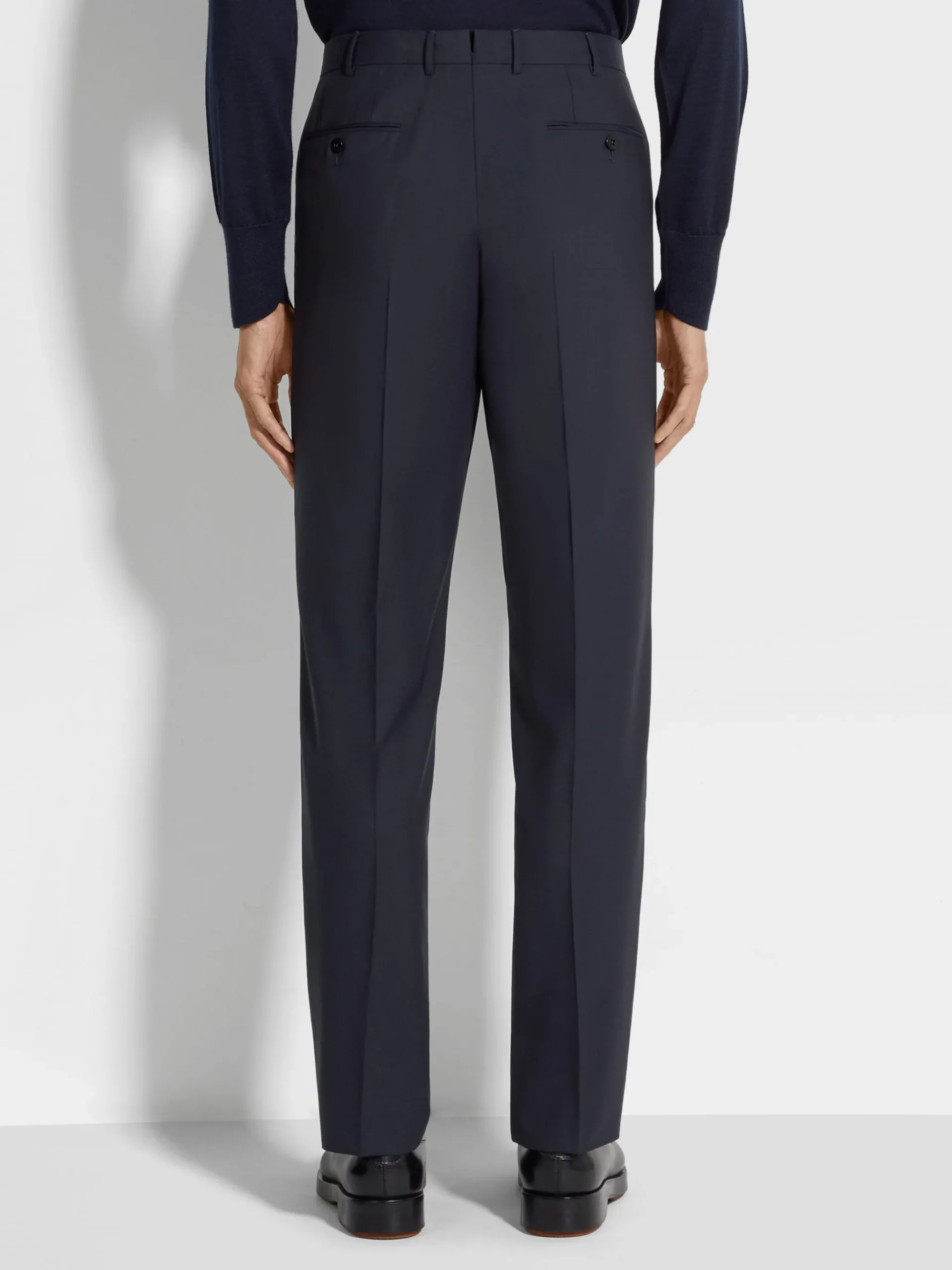 Navy Blue High Performance™ Wool Pants