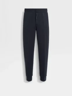 Navy Blue High Performance™ Wool Blend Joggers