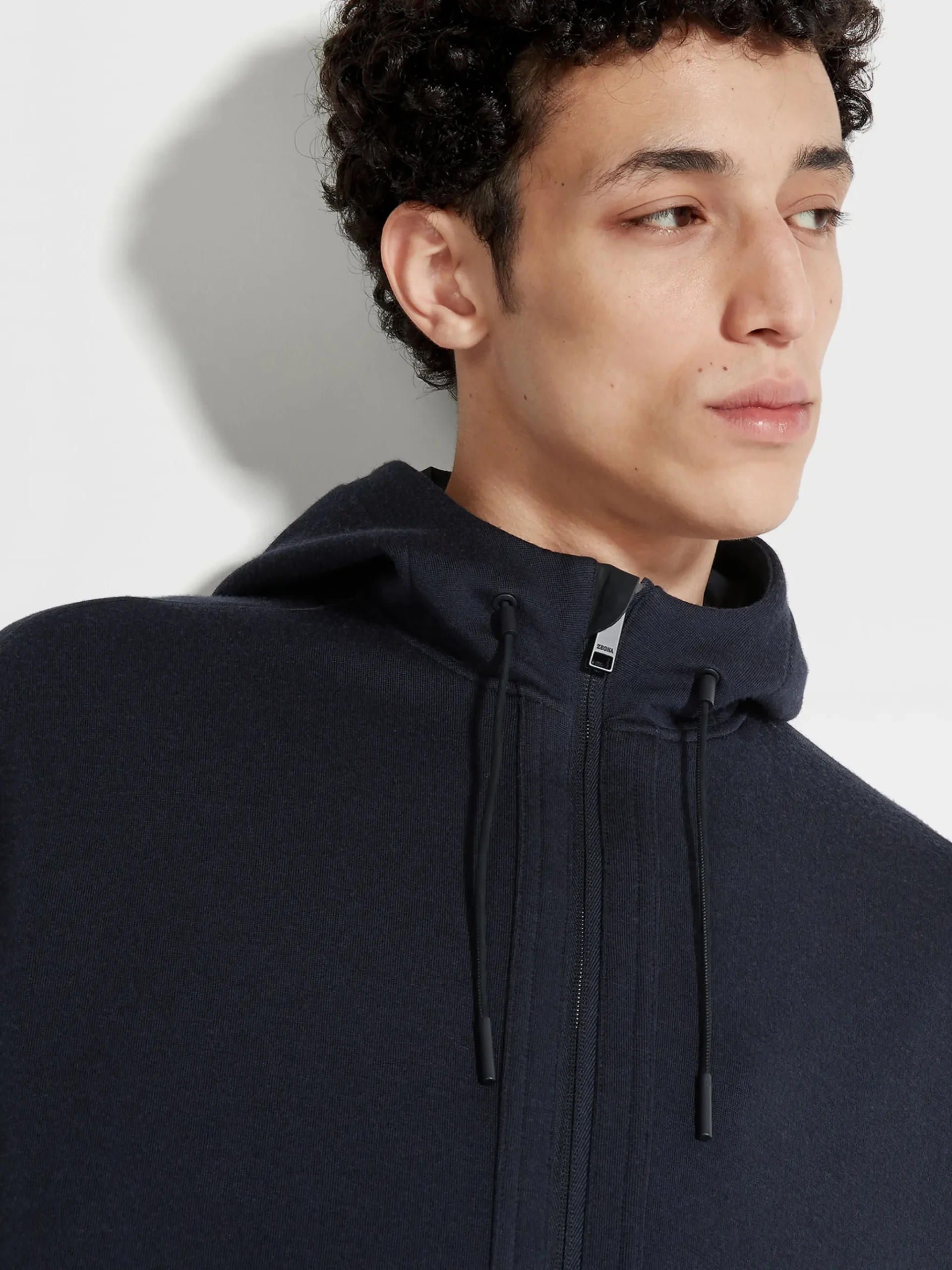 Navy Blue High Performance™ Wool Blend Hoodie