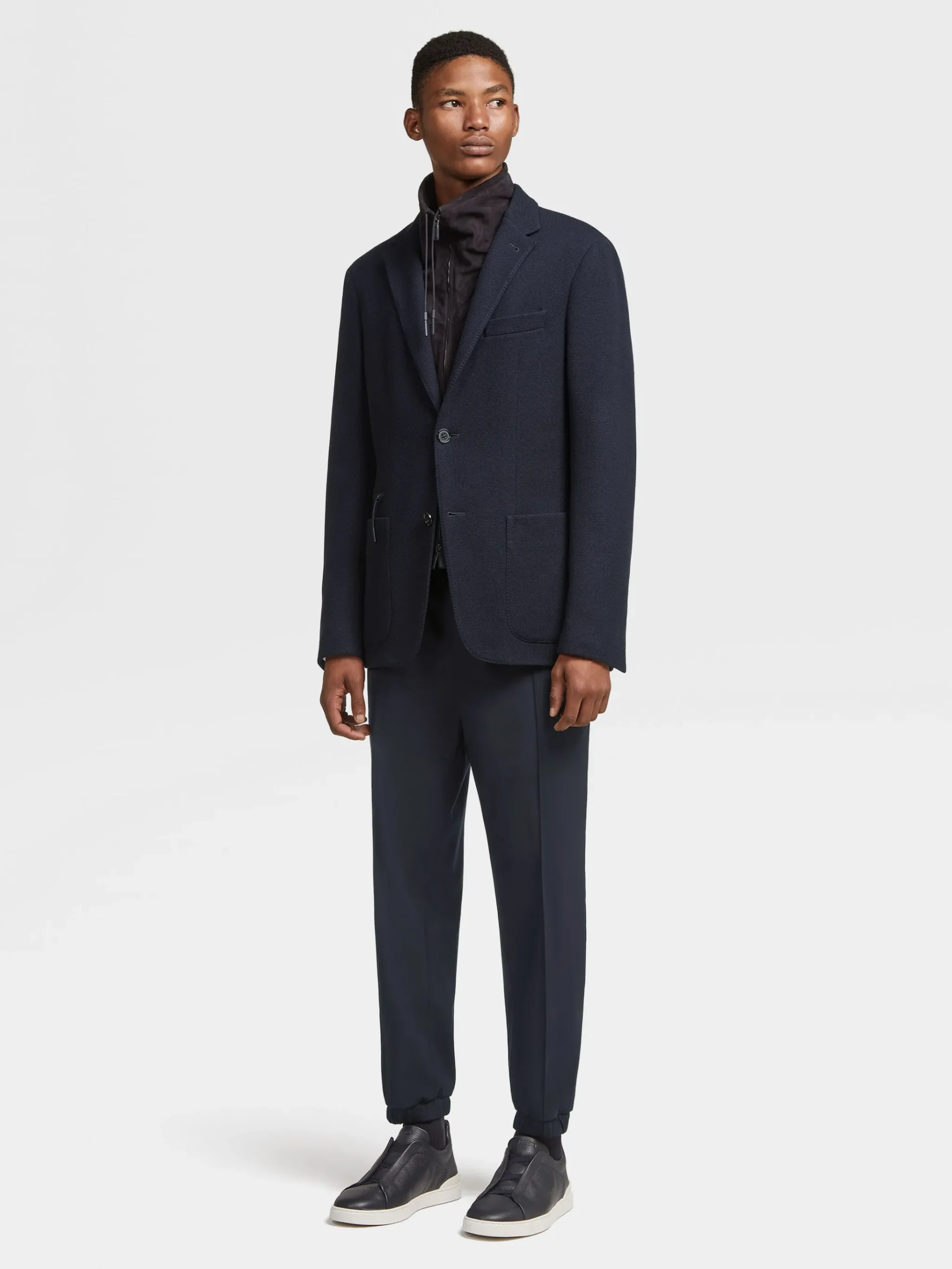 Navy Blue High Performance™ Jersey Jacket