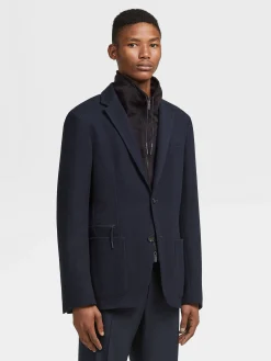Navy Blue High Performance™ Jersey Jacket