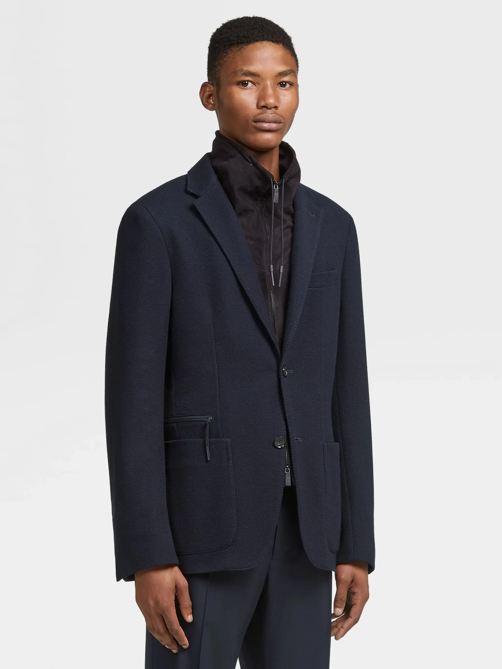 Navy Blue High Performance™ Jersey Jacket