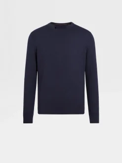 Navy Blue 12milmil12 Wool Crewneck