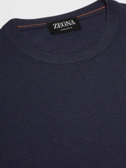 Navy Blue 12milmil12 Wool Crewneck