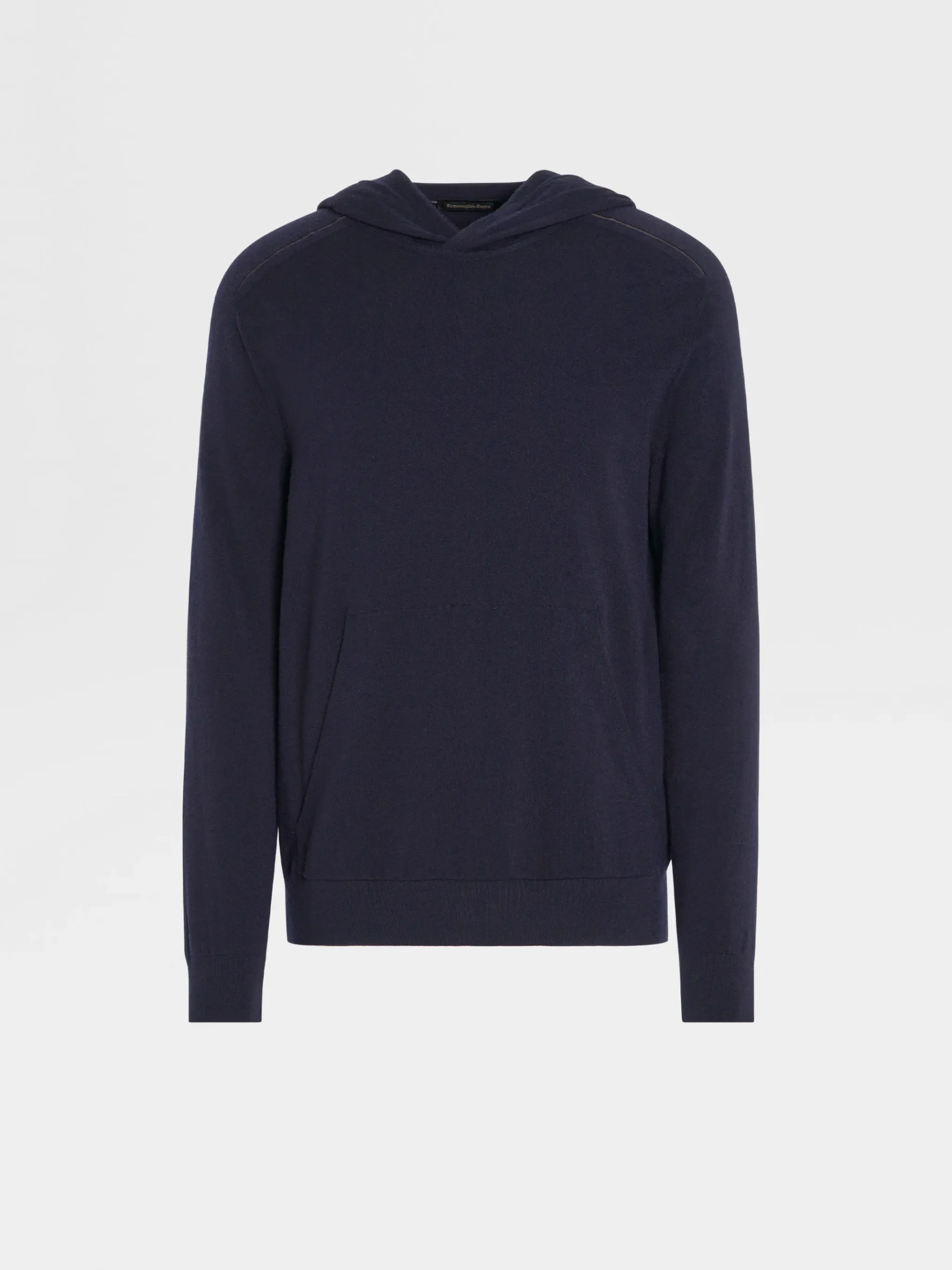 Navy Blue 12milmil12 Wool Hoodie
