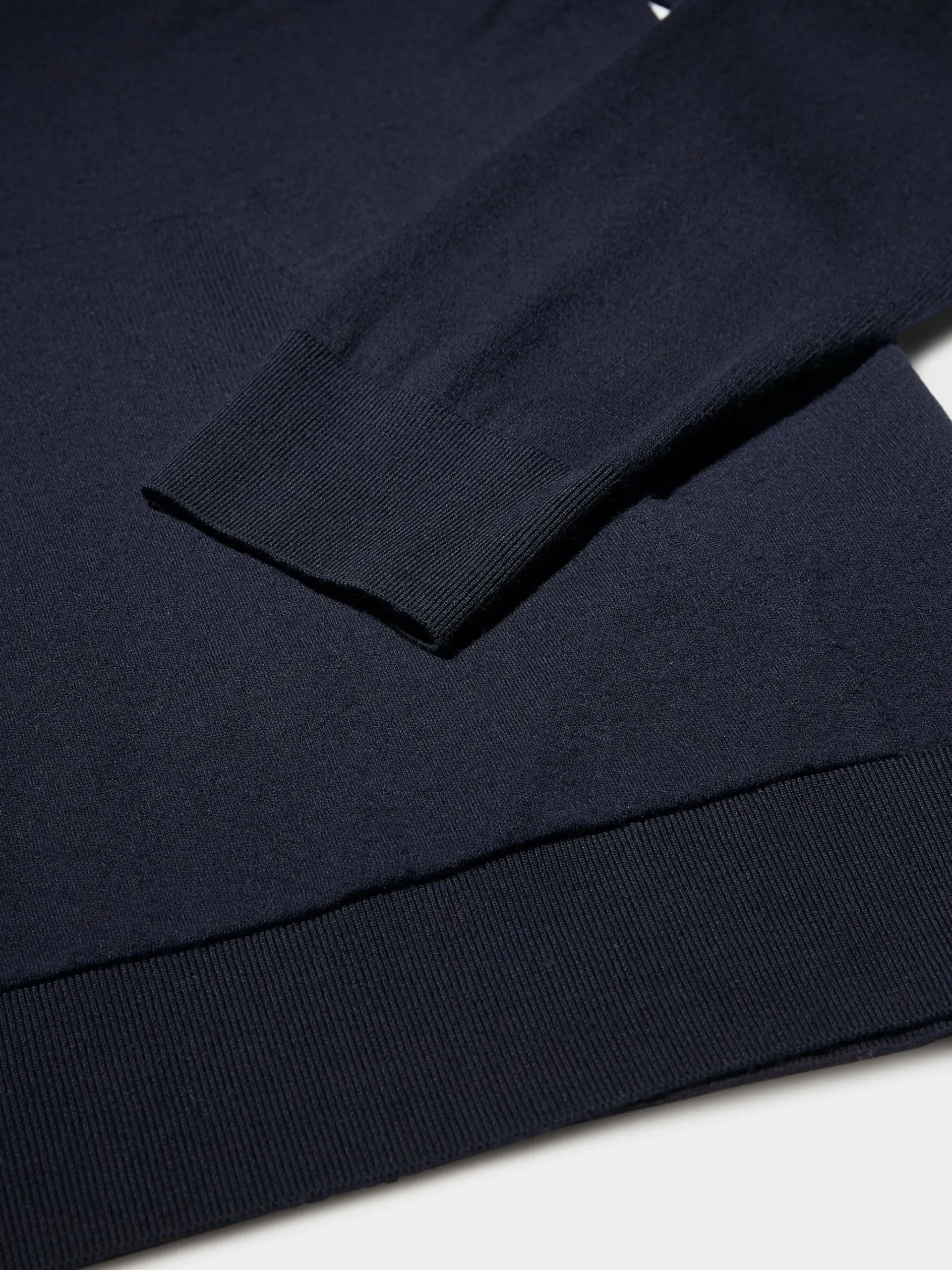 Navy Blue 12milmil12 Wool Hoodie