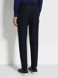 Navy Blue 15milmil15 Wool Joggers