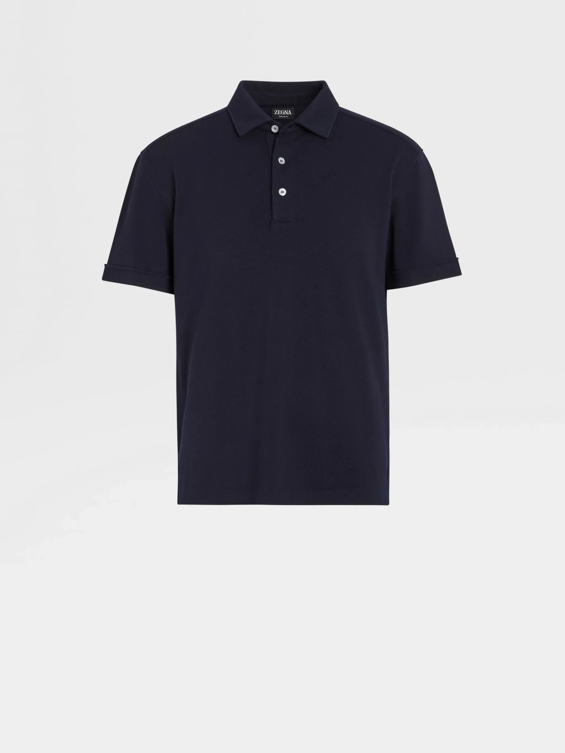 Navy Blue 12milmil12 Wool Polo Shirt